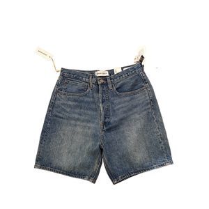Aritzia Denim Forum The Joni Loose Shorts Size 30  Picture This Bleu 6"Inseam